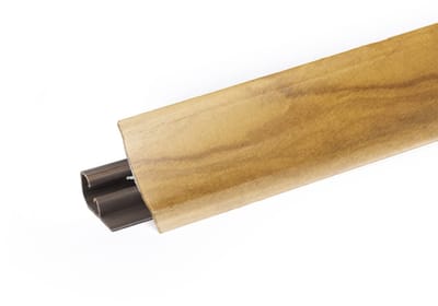 DQ-PP 3 m HOEKLIJST - Indische Boom - 23 x 23 mm - PVC - GRATIS schroeven - Keukenlijst Werkblad Afwerkingslijst Lijst Keuken Keukenafwerkingslijst Wandafwerkingslijst Tafelbladlijst
