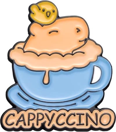 Pin Broche - enamel pin - kledingspeld - Cappyccino