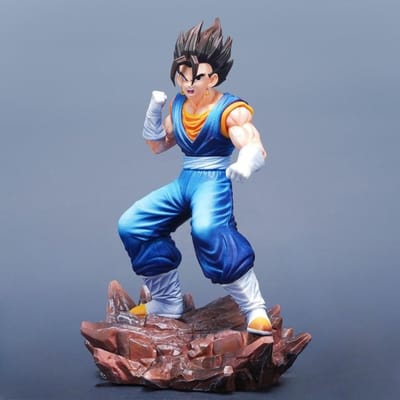 27cm/10.63in Figurine Anime Dragon Ball Vegetto Figurines d'Action Statue PVC Ornement de Bureau Modèle de Collection Jouets Cadeaux blue