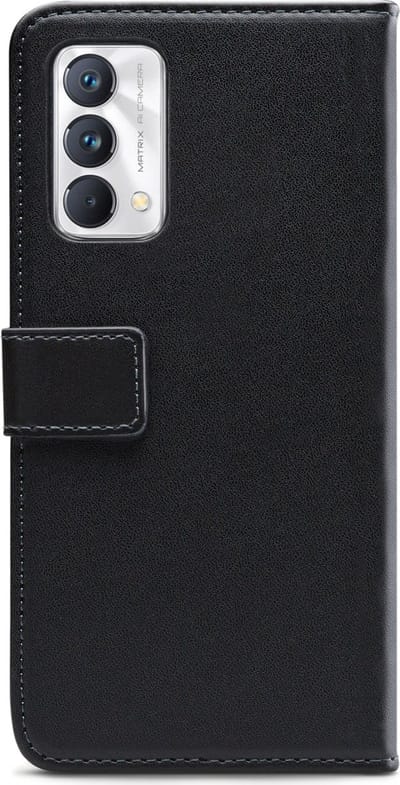 Mobilize Telefoonhoesje geschikt voor Realme GT Master Edition Hoesje | Mobilize Classic Gelly Wallet Bookcase Portemonnee | Pasjeshouder voor 2 Pasjes | Telefoonhoesje voor Pinpas / OV Kaart / Rijbewijs - Zwart