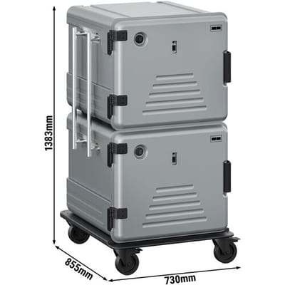 GGM Gastro Thermobox - Frontlader - 2x180 Liter - beheizt - für 24x GN 2/1