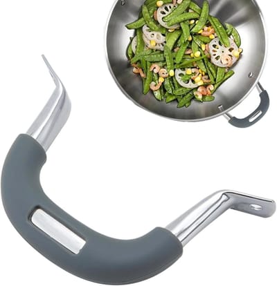 Zijgreep Kookpan - Pannengreep Vervanging - Veilig Koken - Hittebestendig Ontwerp - 123 cm Lengte - Zwart
