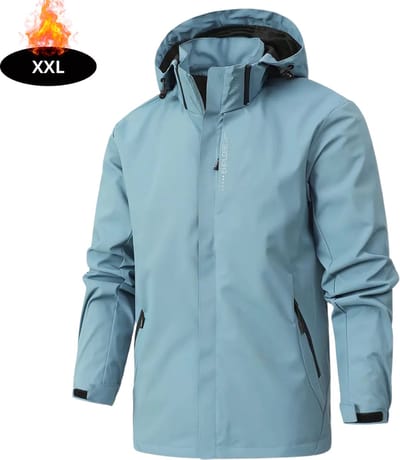 Livano Windjas Heren - Parka - Lente & Herfst - Jas - Volwassen - Windjack - Windbreaker - Outdoor - Hemelsblauw - XXL