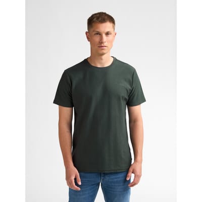 Petrol Industries - Heren T-shirt met visgraatpatroon hayden - Groen - Maat M