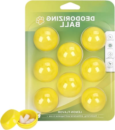 Huisdier Deodorizer Ballen - Geur Neutralisator - Frisse Lucht - Natuurlijke Geur - 8 Stuks - Wit