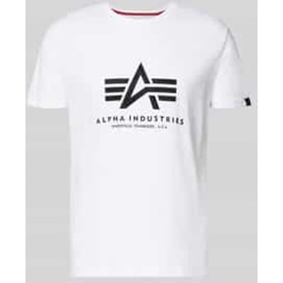 T-shirt met labeldetail model 'Basic'