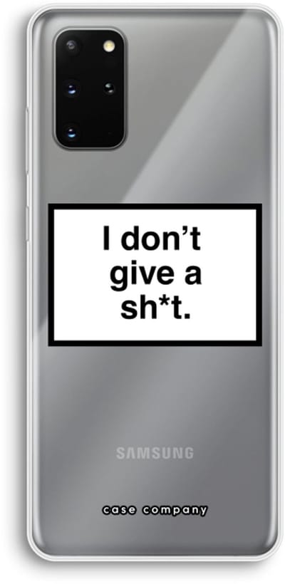 Hoesje geschikt voor Samsung Galaxy S20 Plus hoesje - Don't give a shit - Soft Cover Telefoonhoesje - Bescherming aan alle Kanten en Schermrand