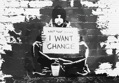 Banksy Graffiti Brick Wall Photo Wallcovering