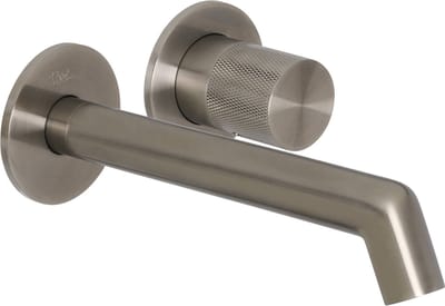 Ben Engraved Cross afdekset voor inbouw wastafelkraan gunmetal pvd-coating
