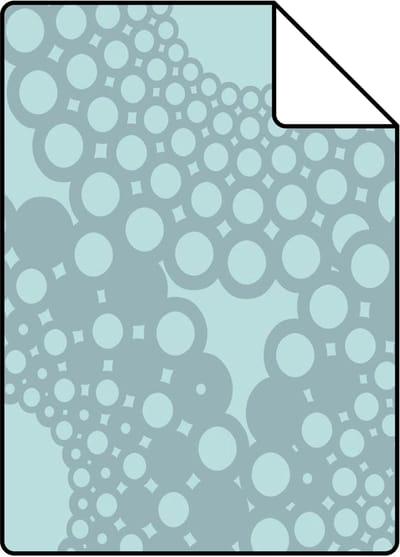 Proefstaal Origin Wallcoverings behang grafische vorm ijsblauw - 26,5 x 21 cm - 345938-S