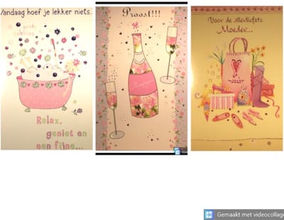 6 Luxe Moederdag Wenskaarten - Moeder Mama Wens Kaart - 3 Motieven - Touche Cards - Met Envelop - 16.5x11.5cm - Muttertag Fete des Meres Mother's Day