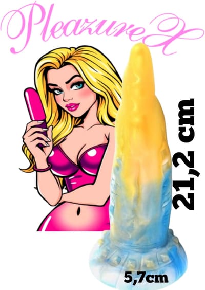PleazureX - Sextoys Series - Fantasy dildo - Alien dildo - draken dildo - centimeters genot 21,2 x 5,7 cm