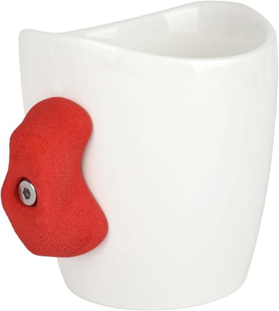 Bouldering Mok 520ml, Grip Mok voor Klimmers, Pinch Hold Mok, Perfecte Cadeau voor Buitenliefhebbers en Klimsport Fans