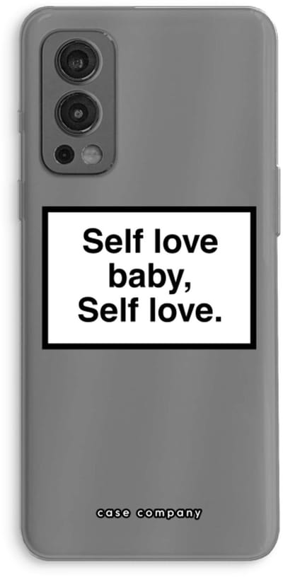 Case Company® - Hoesje geschikt voor OnePlus Nord 2 5G hoesje - Self love - Soft Cover Telefoonhoesje - Bescherming aan alle Kanten en Schermrand