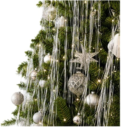 Inge Christmas Engelenhaar - zilver - 1x zakje - 50 cm - lametta haar - folie - tinsel - kerstversiering