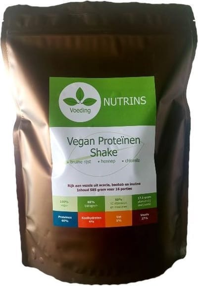Nutrins vegan proteinen shake 585 gram