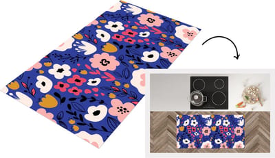 Keukenloper - Loper keuken - Bloemen - Bladeren - Patronen - 120x60 cm - Keukenloper vinyl