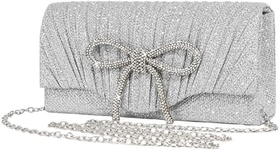 Elegante Dames Clutch met Pailletten en Ketting voor Feestjes, Bruiloften en Ceremonies