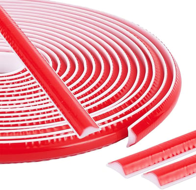Allecto - Flexibele Decoratieve Siliconen Strips voor Muren - 6 Stuks - 1 m Wit - Muurafwerking - Waterdicht en Duurzaam - Geschikt voor Binnen - K...