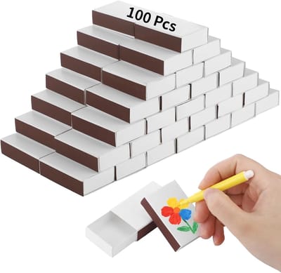 Kleine Kartonnen Doosjes - Lege Containers - Doe-het-zelf Handwerk - Stevige Papier Bouw - 100 Stuks 58 cm - Wit