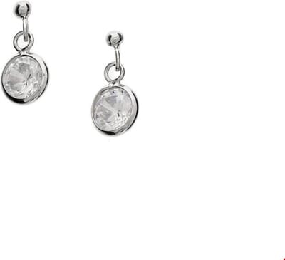 Huiscollectie Oorhangers Zirkonia Zilver Gerhodineerd Glanzend