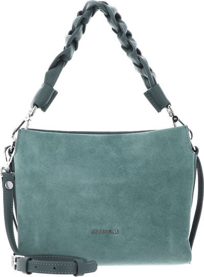 COCCINELLE Leren Handtas Schoudertas Boheme Handbag Suede Grainy Leather Kale Green Groen