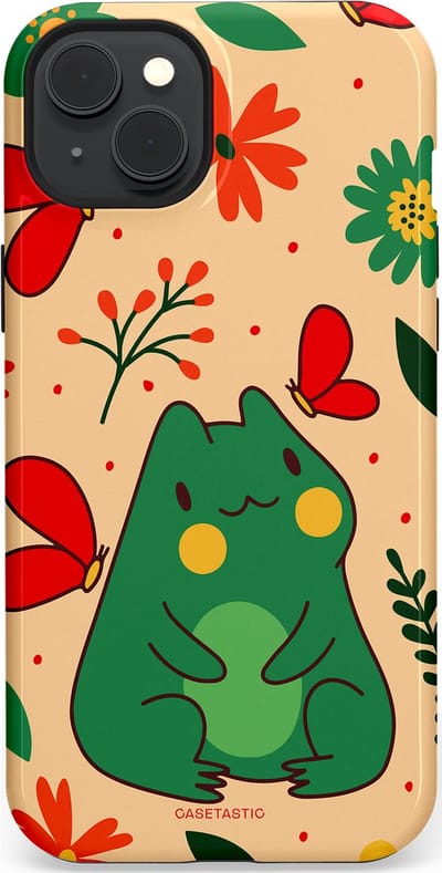 Casetastic Hoesje Geschikt voor Apple iPhone 15 Plus Magsafe - Stijlvolle Beschermende Duo-layer Case - Kikkerkus