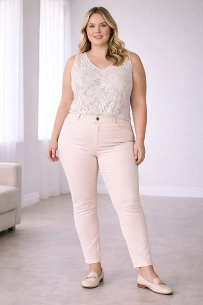 YEST CURVE Jelica Bottoms - Pale Pink - maat 1(48)