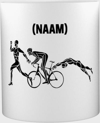 Thriathlon mok met eigen naam - Mok met opdruk - Thriathlon - Sport - 350 ML inhoud - Cadeau - Verjaardag - Geschenk - Gepersonaliseerde mok - Jongens en meisjes