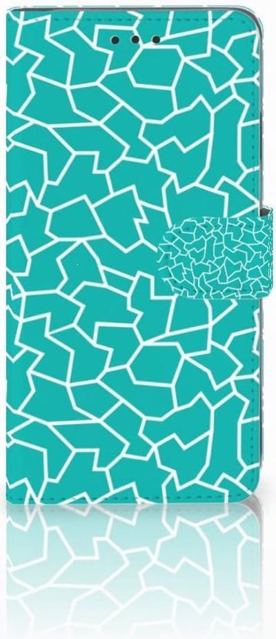 Apple iPhone Xs Max Hoesje Cracks Blue