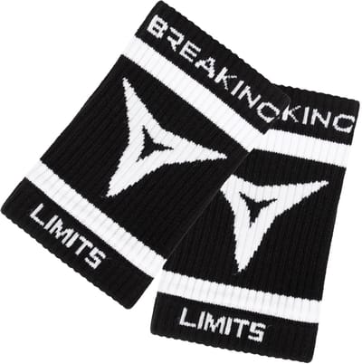Breaking Limits Sweat Bands – Zweetbandjes voor Pols & Onderarm – Ideaal voor CrossFit, Fitness & Krachttraining – Unisex – Zwart – 2 Stuks
