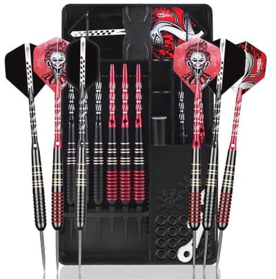 Professionele Dartpijlen met Metalen Punt - 6 Stuks, 24g, Aluminium Schachten en Accessoires