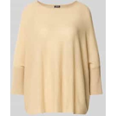 Gebreide pullover van kasjmier met 3/4-mouwen