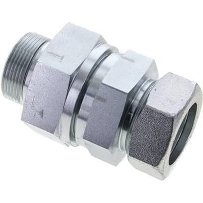 42L (M52x2) & G1-1/2'' Regeling-In Elektrolytisch verzinkt Stalen Terugslagklep Snijring Buitendraad 1-100 bar ISO 8434-1