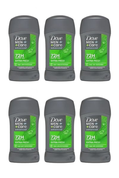 Dove Men+Care Advanced Anti-Transpirant Deodorant Stick - EXTRA FRESH - 6 x 50 ml - Voordeelverpakking