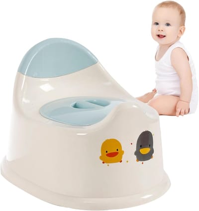 Toilet Trainingsstoel - Potje voor kinderen - Zindelijkheidstraining peuter - Ingebouwde urinehoes - 23x20x10.5cm - Blauw