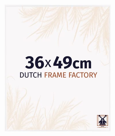 Fotolijst 36x49 cm - Kunststof - Wit Hoogglans - Easy