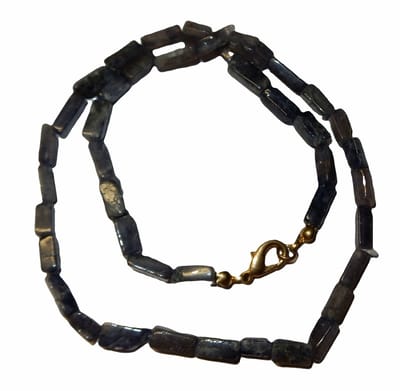 Blauw Aventurijn Blokjes Collier