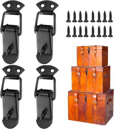 Dailygoods- Meubelverbinder 56mm - Spanvergrendeling - Kistensluiting - Tafelbladconnector - Robuuste set van 4 - Roestvrij staal