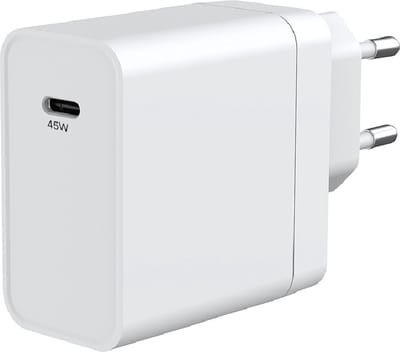 USB C Adapter 45w met USB C kabel - Oplaadadapter USB C telefoon & tablet