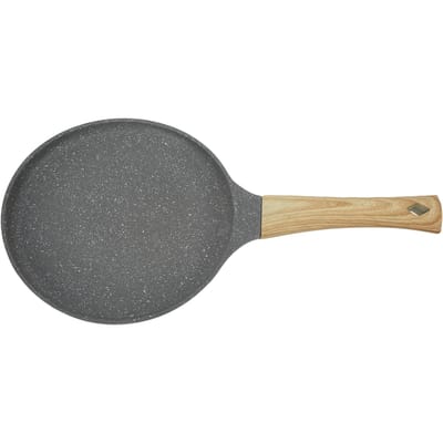 Koekenpan Platte Bodem Gelijkmatige Verhitting Anti-aanbak Koken Keukengerei met Handvat voor Eten 20cm / 7.87in