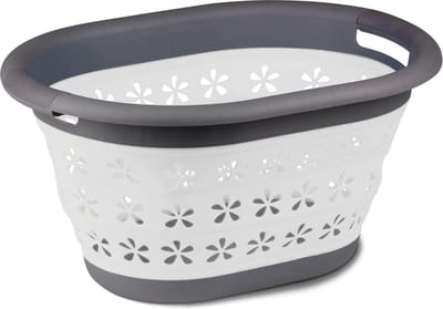 Kampa Opvouwbare Wasmand Opvouwbare Wasmand met Hengsels grijs