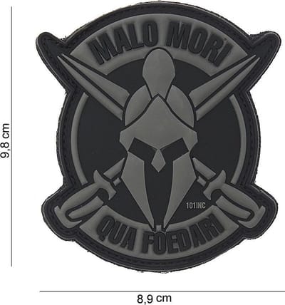 101 Inc Embleem 3D Pvc Malo Mori Grijs  10113