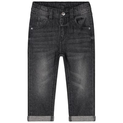 Prénatal peuter jeans loose fit Dark Grey Denim 74 heren