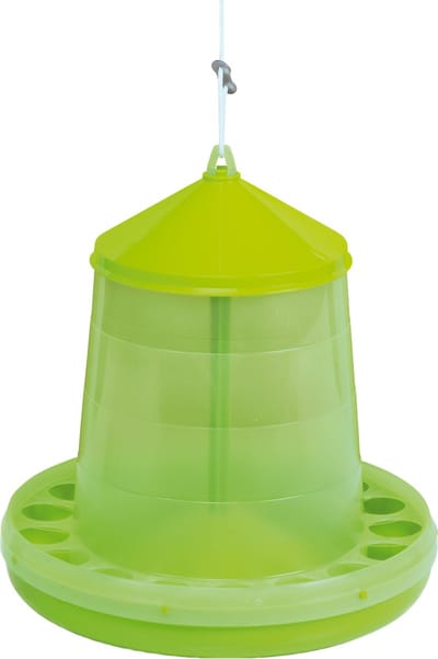 Gaun Pluimvee voertoren – Bio-kunststof – Anti-morsrand – Transparant – Inclusief touw – 4 kg – 42,5x34,5x31 cm – Green Lemon