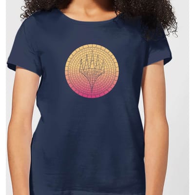 Magic: The Gathering Theros: Beyond Death Planeswalker Symbol Gradient Women's T-Shirt - Navy - XS