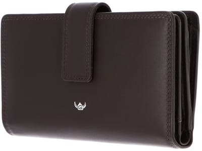 Golden Head Leren portemonnee Polo RFID Protect Damenbörse 2800 Dunkelbraun donkerbruin