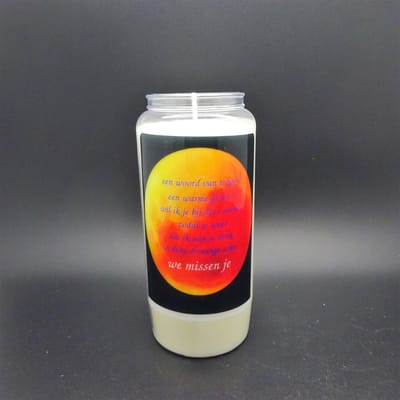 Noveenkaars Spreuk 014 - 6 dagen brander (5 stuks)