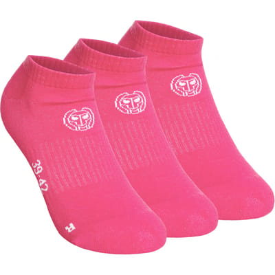 BIDI BADU No Party No Show Move Tennissokken Verpakking 3 Stuks-Pink,Wit