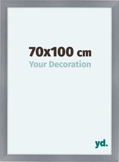 Your Decoration - Fotolijst 70x100 cm - MDF - Aluminium Geborsteld - Como